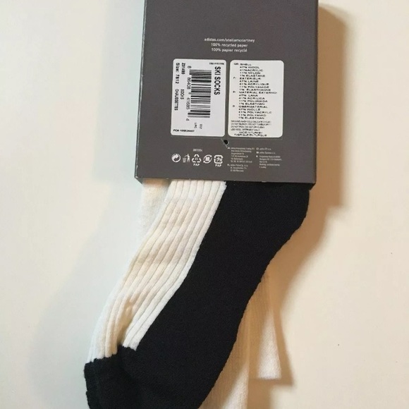 Adidas by Stella McCARTNEY Ski Socks  Size 7-81/2 - Picture 2 of 5